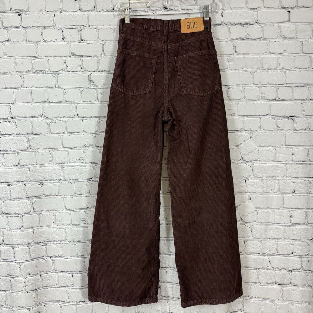 BDG Urban Outfitters High and Wide Corduroy Pants Brown Womens Size 24 Cotton - Picture 4 of 12